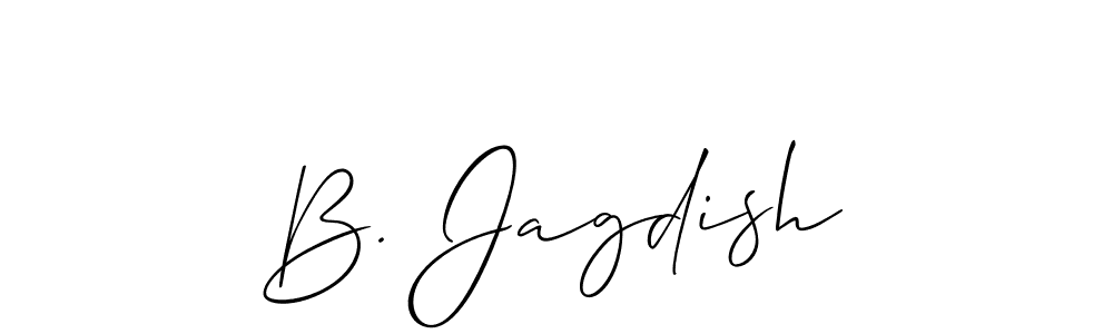 B. Jagdish stylish signature style. Best Handwritten Sign (Allison_Script) for my name. Handwritten Signature Collection Ideas for my name B. Jagdish. B. Jagdish signature style 2 images and pictures png