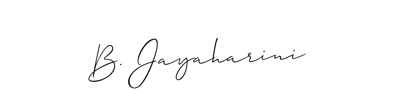 Make a beautiful signature design for name B. Jayaharini. Use this online signature maker to create a handwritten signature for free. B. Jayaharini signature style 2 images and pictures png