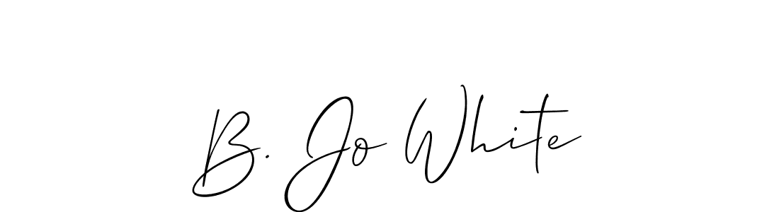 This is the best signature style for the B. Jo White name. Also you like these signature font (Allison_Script). Mix name signature. B. Jo White signature style 2 images and pictures png