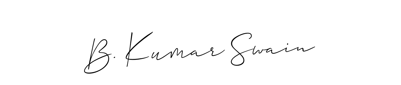 How to make B. Kumar Swain signature? Allison_Script is a professional autograph style. Create handwritten signature for B. Kumar Swain name. B. Kumar Swain signature style 2 images and pictures png