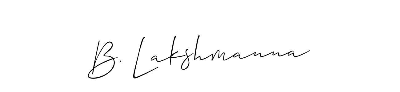 B. Lakshmanna stylish signature style. Best Handwritten Sign (Allison_Script) for my name. Handwritten Signature Collection Ideas for my name B. Lakshmanna. B. Lakshmanna signature style 2 images and pictures png