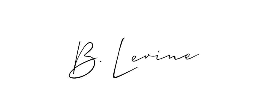 Allison_Script is a professional signature style that is perfect for those who want to add a touch of class to their signature. It is also a great choice for those who want to make their signature more unique. Get B. Levine name to fancy signature for free. B. Levine signature style 2 images and pictures png