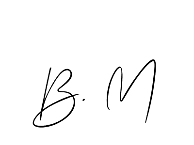 Also You can easily find your signature by using the search form. We will create B. M name handwritten signature images for you free of cost using Allison_Script sign style. B. M signature style 2 images and pictures png