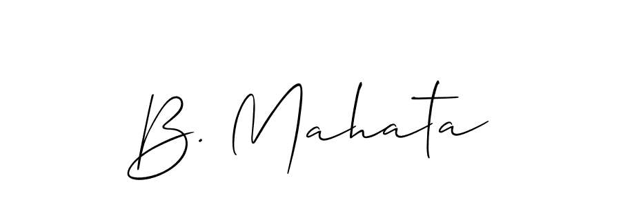 Best and Professional Signature Style for B. Mahata. Allison_Script Best Signature Style Collection. B. Mahata signature style 2 images and pictures png