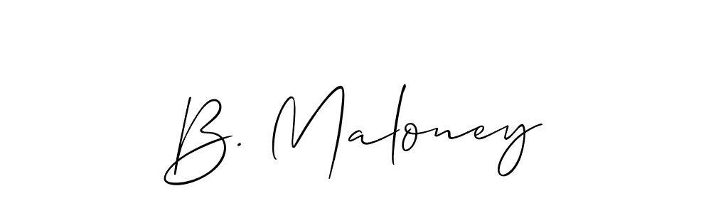 How to Draw B. Maloney signature style? Allison_Script is a latest design signature styles for name B. Maloney. B. Maloney signature style 2 images and pictures png
