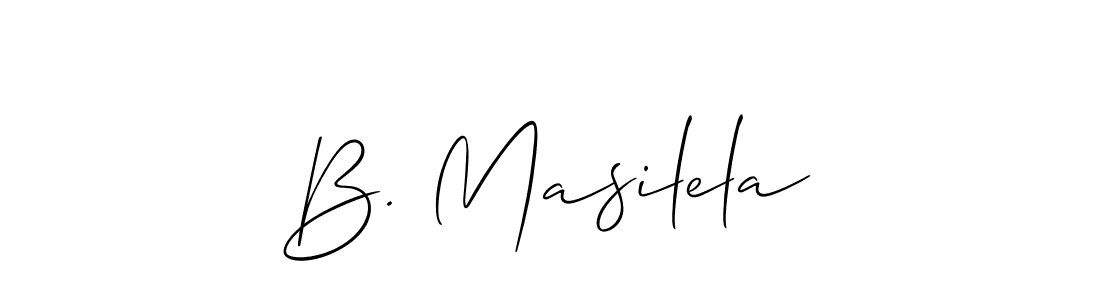 This is the best signature style for the B. Masilela name. Also you like these signature font (Allison_Script). Mix name signature. B. Masilela signature style 2 images and pictures png