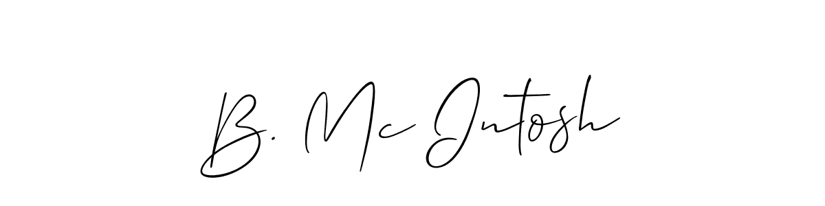 B. Mc Intosh stylish signature style. Best Handwritten Sign (Allison_Script) for my name. Handwritten Signature Collection Ideas for my name B. Mc Intosh. B. Mc Intosh signature style 2 images and pictures png