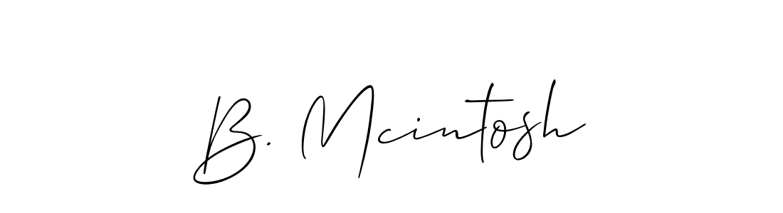 Make a beautiful signature design for name B. Mcintosh. With this signature (Allison_Script) style, you can create a handwritten signature for free. B. Mcintosh signature style 2 images and pictures png