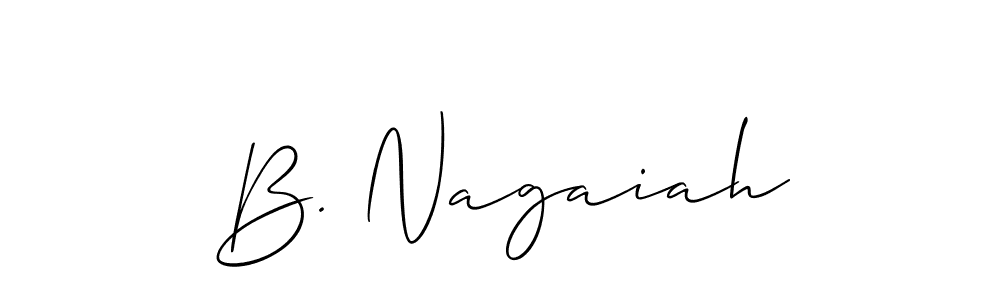 Make a beautiful signature design for name B. Nagaiah. Use this online signature maker to create a handwritten signature for free. B. Nagaiah signature style 2 images and pictures png
