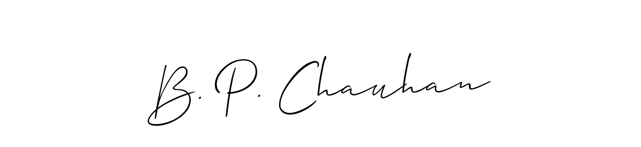 Also we have B. P. Chauhan name is the best signature style. Create professional handwritten signature collection using Allison_Script autograph style. B. P. Chauhan signature style 2 images and pictures png