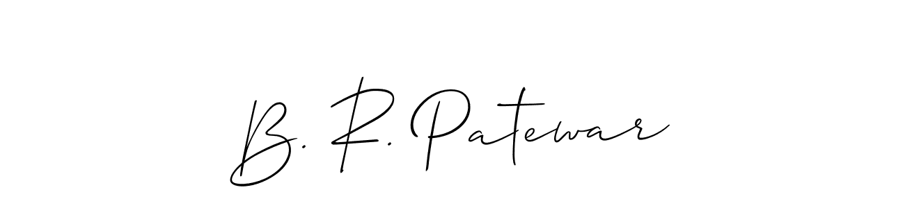 B. R. Patewar stylish signature style. Best Handwritten Sign (Allison_Script) for my name. Handwritten Signature Collection Ideas for my name B. R. Patewar. B. R. Patewar signature style 2 images and pictures png