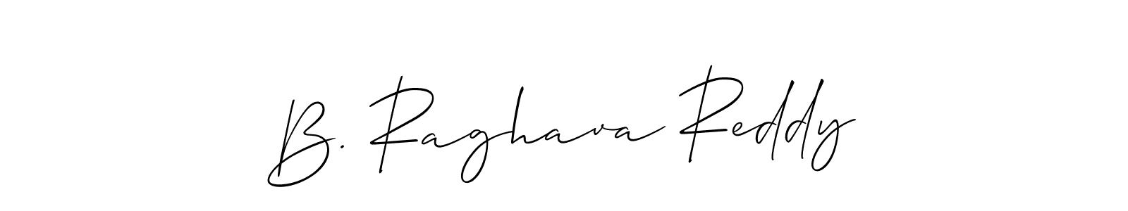 You can use this online signature creator to create a handwritten signature for the name B. Raghava Reddy. This is the best online autograph maker. B. Raghava Reddy signature style 2 images and pictures png