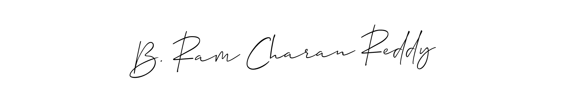 Allison_Script is a professional signature style that is perfect for those who want to add a touch of class to their signature. It is also a great choice for those who want to make their signature more unique. Get B. Ram Charan Reddy name to fancy signature for free. B. Ram Charan Reddy signature style 2 images and pictures png