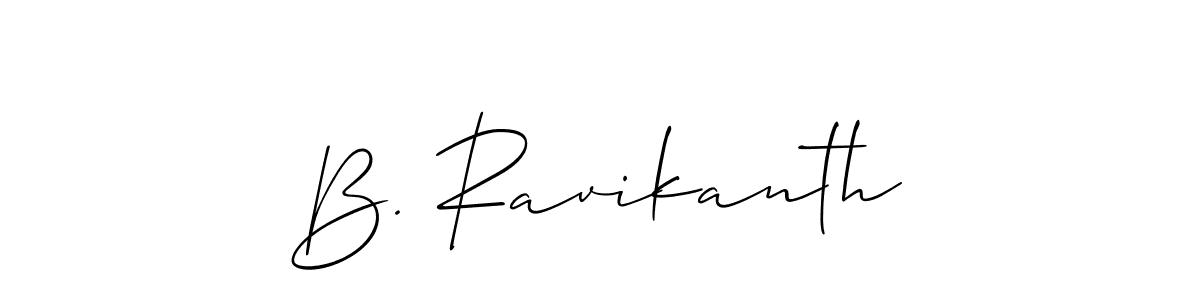 Also You can easily find your signature by using the search form. We will create B. Ravikanth name handwritten signature images for you free of cost using Allison_Script sign style. B. Ravikanth signature style 2 images and pictures png