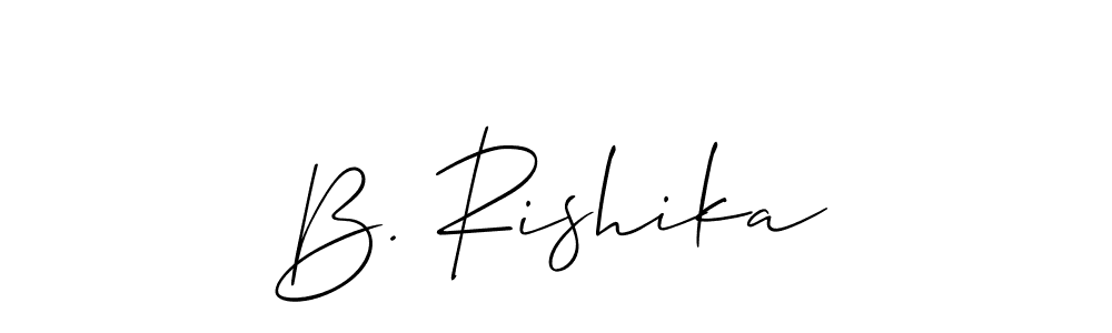 Make a beautiful signature design for name B. Rishika. Use this online signature maker to create a handwritten signature for free. B. Rishika signature style 2 images and pictures png