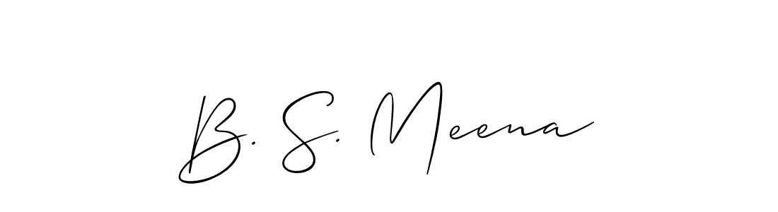 Allison_Script is a professional signature style that is perfect for those who want to add a touch of class to their signature. It is also a great choice for those who want to make their signature more unique. Get B. S. Meena name to fancy signature for free. B. S. Meena signature style 2 images and pictures png