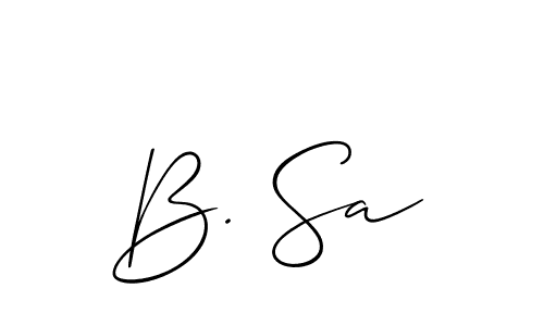 You can use this online signature creator to create a handwritten signature for the name B. Sa. This is the best online autograph maker. B. Sa signature style 2 images and pictures png