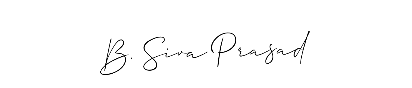 Create a beautiful signature design for name B. Siva Prasad. With this signature (Allison_Script) fonts, you can make a handwritten signature for free. B. Siva Prasad signature style 2 images and pictures png