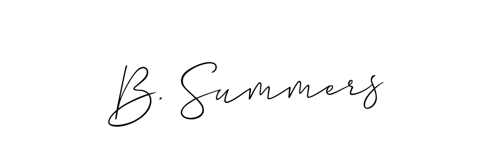 How to Draw B. Summers signature style? Allison_Script is a latest design signature styles for name B. Summers. B. Summers signature style 2 images and pictures png