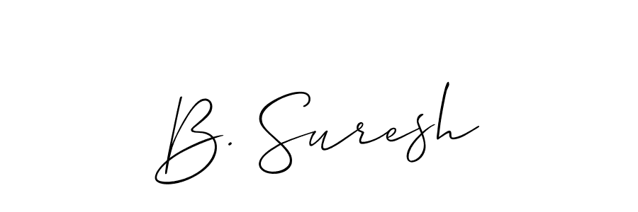 Also You can easily find your signature by using the search form. We will create B. Suresh name handwritten signature images for you free of cost using Allison_Script sign style. B. Suresh signature style 2 images and pictures png