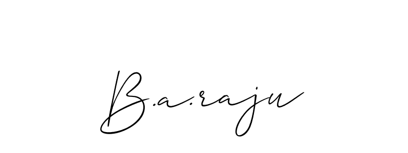 Also we have B.a.raju name is the best signature style. Create professional handwritten signature collection using Allison_Script autograph style. B.a.raju signature style 2 images and pictures png