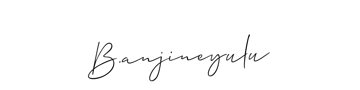 Also You can easily find your signature by using the search form. We will create B.anjineyulu name handwritten signature images for you free of cost using Allison_Script sign style. B.anjineyulu signature style 2 images and pictures png