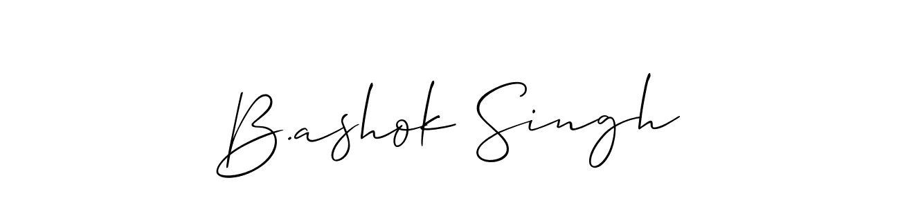 B.ashok Singh stylish signature style. Best Handwritten Sign (Allison_Script) for my name. Handwritten Signature Collection Ideas for my name B.ashok Singh. B.ashok Singh signature style 2 images and pictures png