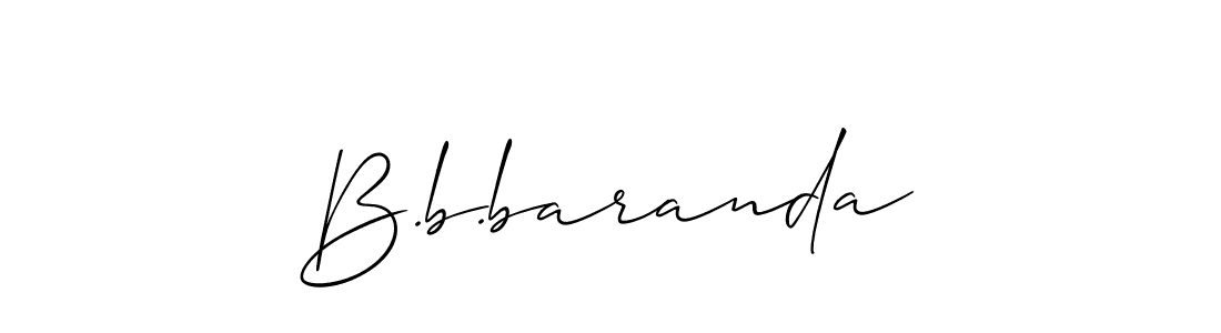 You should practise on your own different ways (Allison_Script) to write your name (B.b.baranda) in signature. don't let someone else do it for you. B.b.baranda signature style 2 images and pictures png