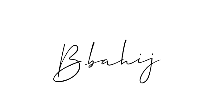 Make a beautiful signature design for name B.bahij. Use this online signature maker to create a handwritten signature for free. B.bahij signature style 2 images and pictures png