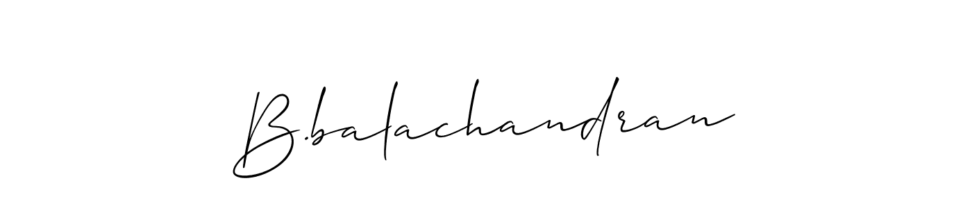 B.balachandran stylish signature style. Best Handwritten Sign (Allison_Script) for my name. Handwritten Signature Collection Ideas for my name B.balachandran. B.balachandran signature style 2 images and pictures png