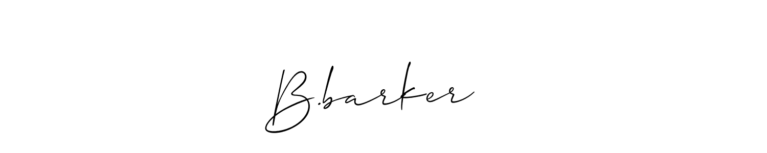 Design your own signature with our free online signature maker. With this signature software, you can create a handwritten (Allison_Script) signature for name B.barker¹⁸². B.barker¹⁸² signature style 2 images and pictures png