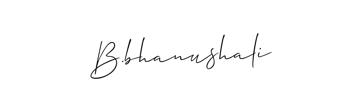 It looks lik you need a new signature style for name B.bhanushali. Design unique handwritten (Allison_Script) signature with our free signature maker in just a few clicks. B.bhanushali signature style 2 images and pictures png