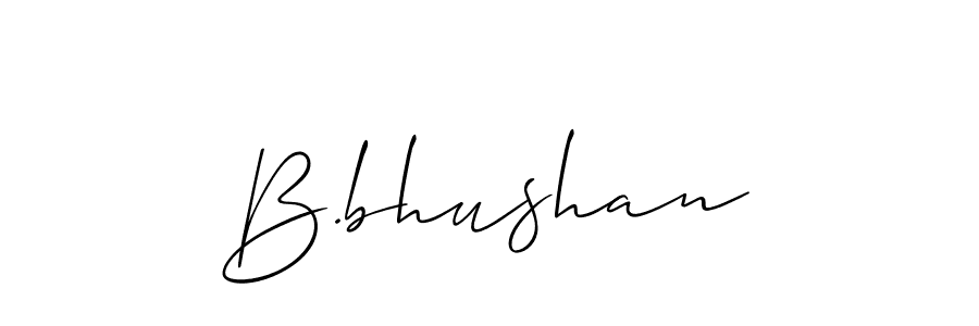 if you are searching for the best signature style for your name B.bhushan. so please give up your signature search. here we have designed multiple signature styles  using Allison_Script. B.bhushan signature style 2 images and pictures png