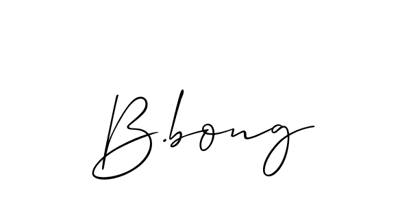 Allison_Script is a professional signature style that is perfect for those who want to add a touch of class to their signature. It is also a great choice for those who want to make their signature more unique. Get B.bong name to fancy signature for free. B.bong signature style 2 images and pictures png