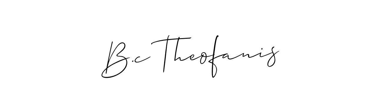 Best and Professional Signature Style for B.c Theofanis. Allison_Script Best Signature Style Collection. B.c Theofanis signature style 2 images and pictures png