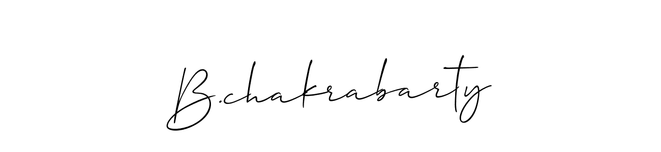 How to make B.chakrabarty name signature. Use Allison_Script style for creating short signs online. This is the latest handwritten sign. B.chakrabarty signature style 2 images and pictures png