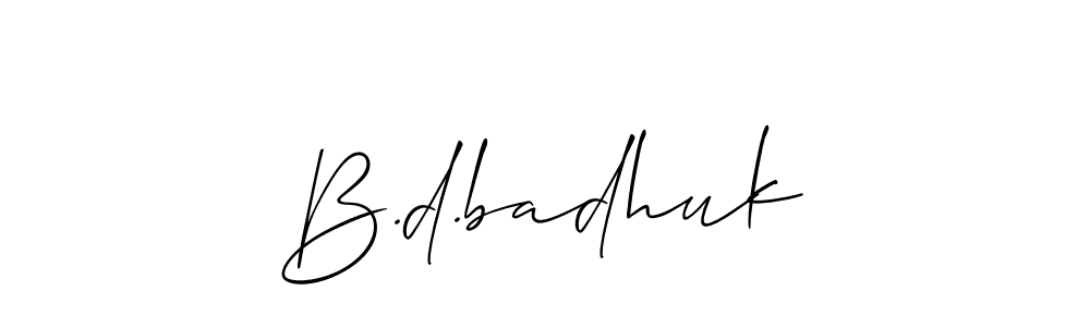 Once you've used our free online signature maker to create your best signature Allison_Script style, it's time to enjoy all of the benefits that B.d.badhuk name signing documents. B.d.badhuk signature style 2 images and pictures png