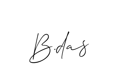 How to Draw B.das signature style? Allison_Script is a latest design signature styles for name B.das. B.das signature style 2 images and pictures png