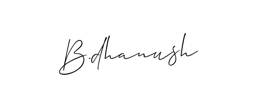 B.dhanush stylish signature style. Best Handwritten Sign (Allison_Script) for my name. Handwritten Signature Collection Ideas for my name B.dhanush. B.dhanush signature style 2 images and pictures png