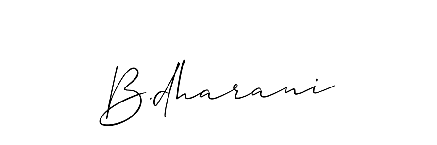 You should practise on your own different ways (Allison_Script) to write your name (B.dharani) in signature. don't let someone else do it for you. B.dharani signature style 2 images and pictures png