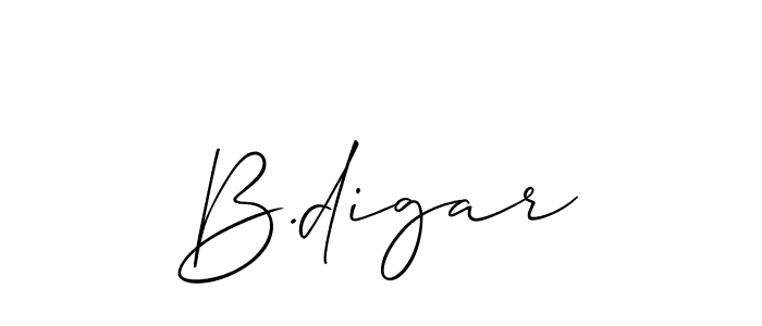 Use a signature maker to create a handwritten signature online. With this signature software, you can design (Allison_Script) your own signature for name B.digar. B.digar signature style 2 images and pictures png