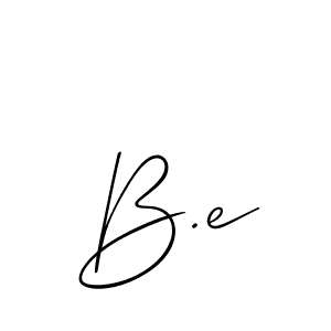 Allison_Script is a professional signature style that is perfect for those who want to add a touch of class to their signature. It is also a great choice for those who want to make their signature more unique. Get B.e name to fancy signature for free. B.e signature style 2 images and pictures png