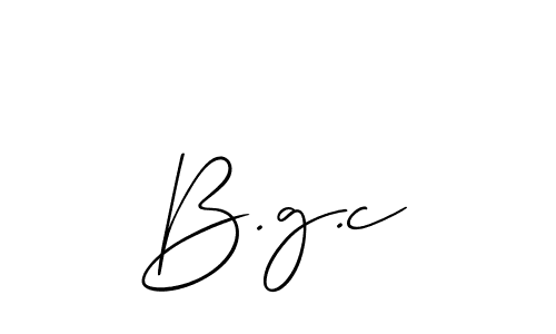 It looks lik you need a new signature style for name B.g.c. Design unique handwritten (Allison_Script) signature with our free signature maker in just a few clicks. B.g.c signature style 2 images and pictures png