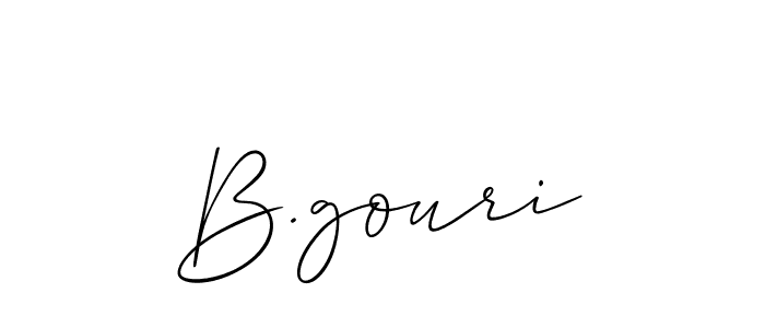 Once you've used our free online signature maker to create your best signature Allison_Script style, it's time to enjoy all of the benefits that B.gouri name signing documents. B.gouri signature style 2 images and pictures png