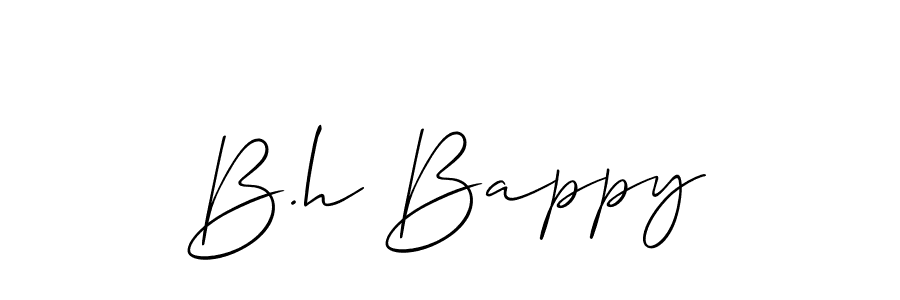 B.h Bappy stylish signature style. Best Handwritten Sign (Allison_Script) for my name. Handwritten Signature Collection Ideas for my name B.h Bappy. B.h Bappy signature style 2 images and pictures png