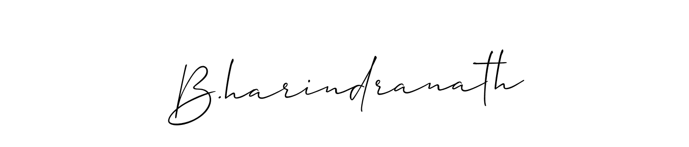 You should practise on your own different ways (Allison_Script) to write your name (B.harindranath) in signature. don't let someone else do it for you. B.harindranath signature style 2 images and pictures png