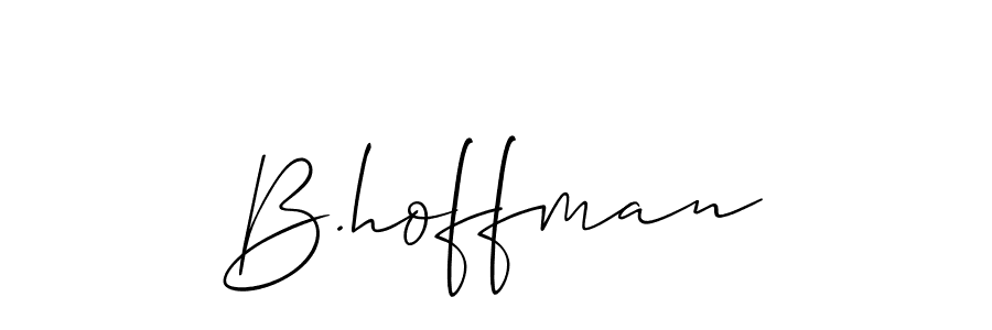 Create a beautiful signature design for name B.hoffman. With this signature (Allison_Script) fonts, you can make a handwritten signature for free. B.hoffman signature style 2 images and pictures png
