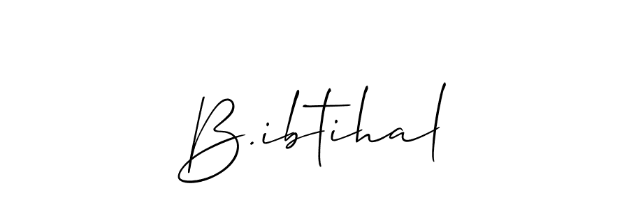 Use a signature maker to create a handwritten signature online. With this signature software, you can design (Allison_Script) your own signature for name B.ibtihal. B.ibtihal signature style 2 images and pictures png