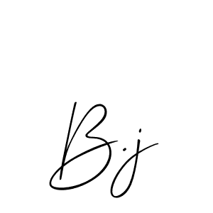 Design your own signature with our free online signature maker. With this signature software, you can create a handwritten (Allison_Script) signature for name B.j. B.j signature style 2 images and pictures png