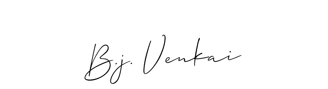 Best and Professional Signature Style for B.j. Venkai. Allison_Script Best Signature Style Collection. B.j. Venkai signature style 2 images and pictures png